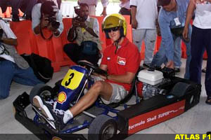 Schumacher does a little karting, today