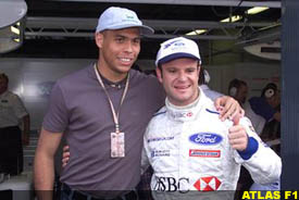 Rubens Barrichello and Ronaldo, today