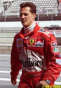Schumacher at Barcelona, today