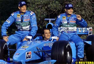 Wurz, Benetton and Fisichella, today