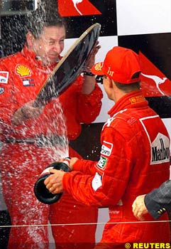 Schumacher splashes Todt