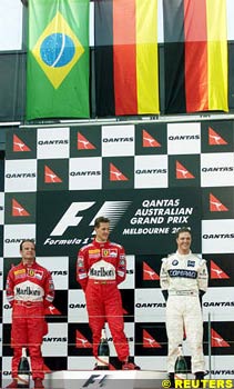 The Australian GP podium