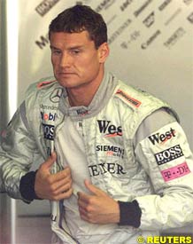 David Coulthard, today at Valencia