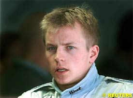 Raikkonen at Barcelona, today