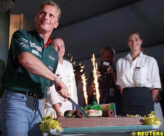 The farewell party for Johnny Herbert